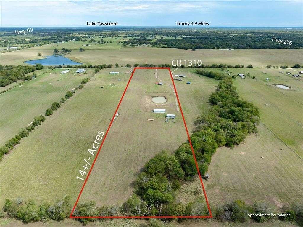 14 Acres of Land with Home for Sale in Point, Texas