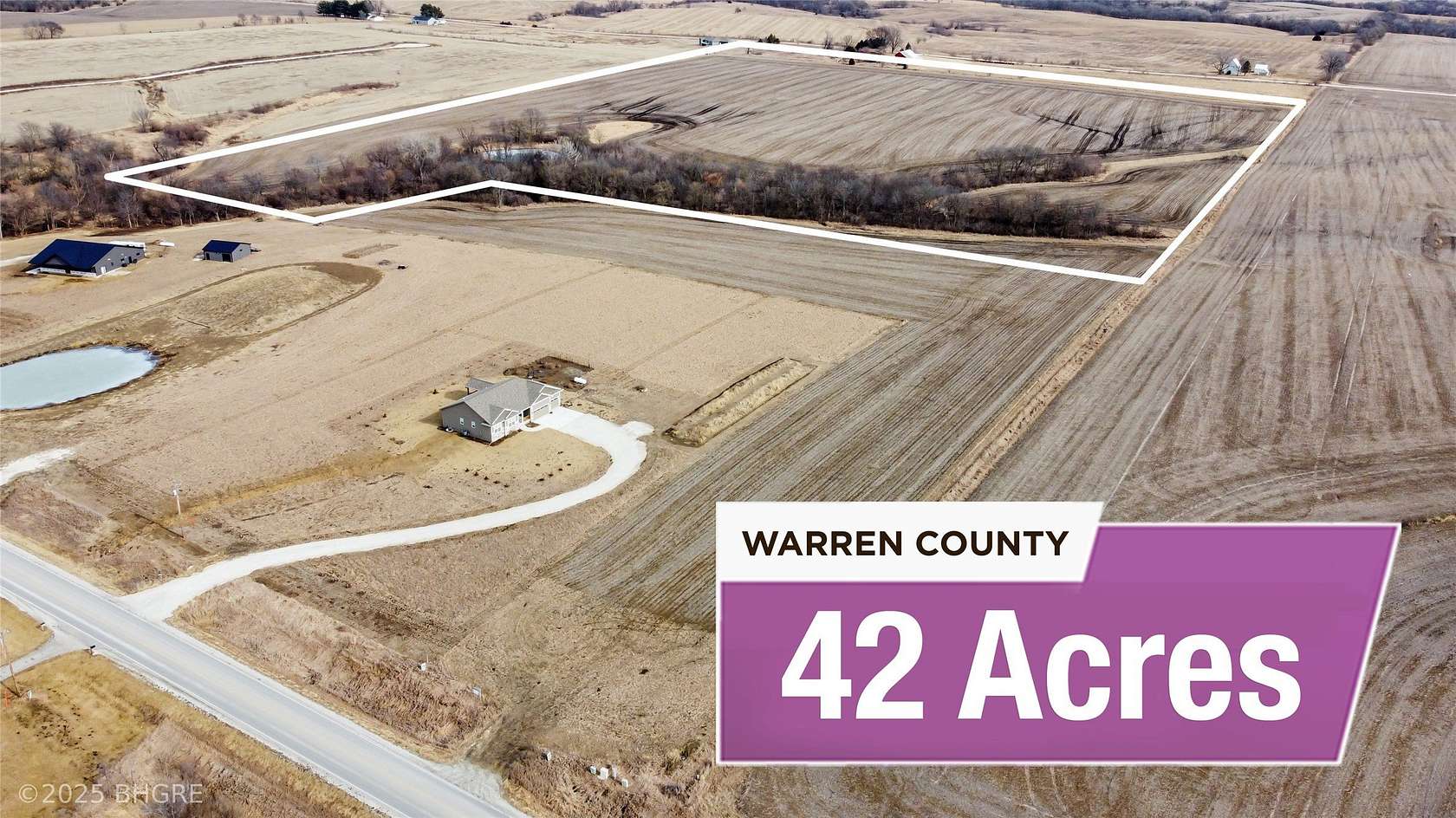 42 Acres of Recreational Land & Farm for Sale in Indianola, Iowa