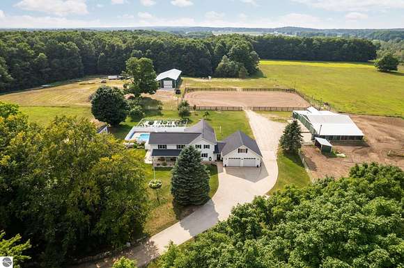 40 Acres of Agricultural Land with Home for Sale in Fife Lake, Michigan