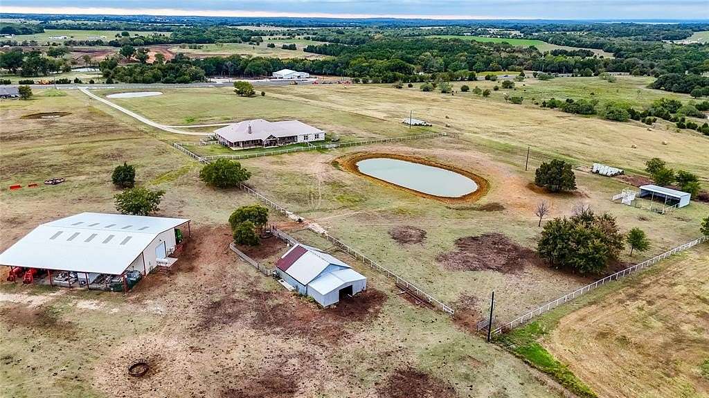 34.47 Acres of Agricultural Land with Home for Sale in Gordonville, Texas