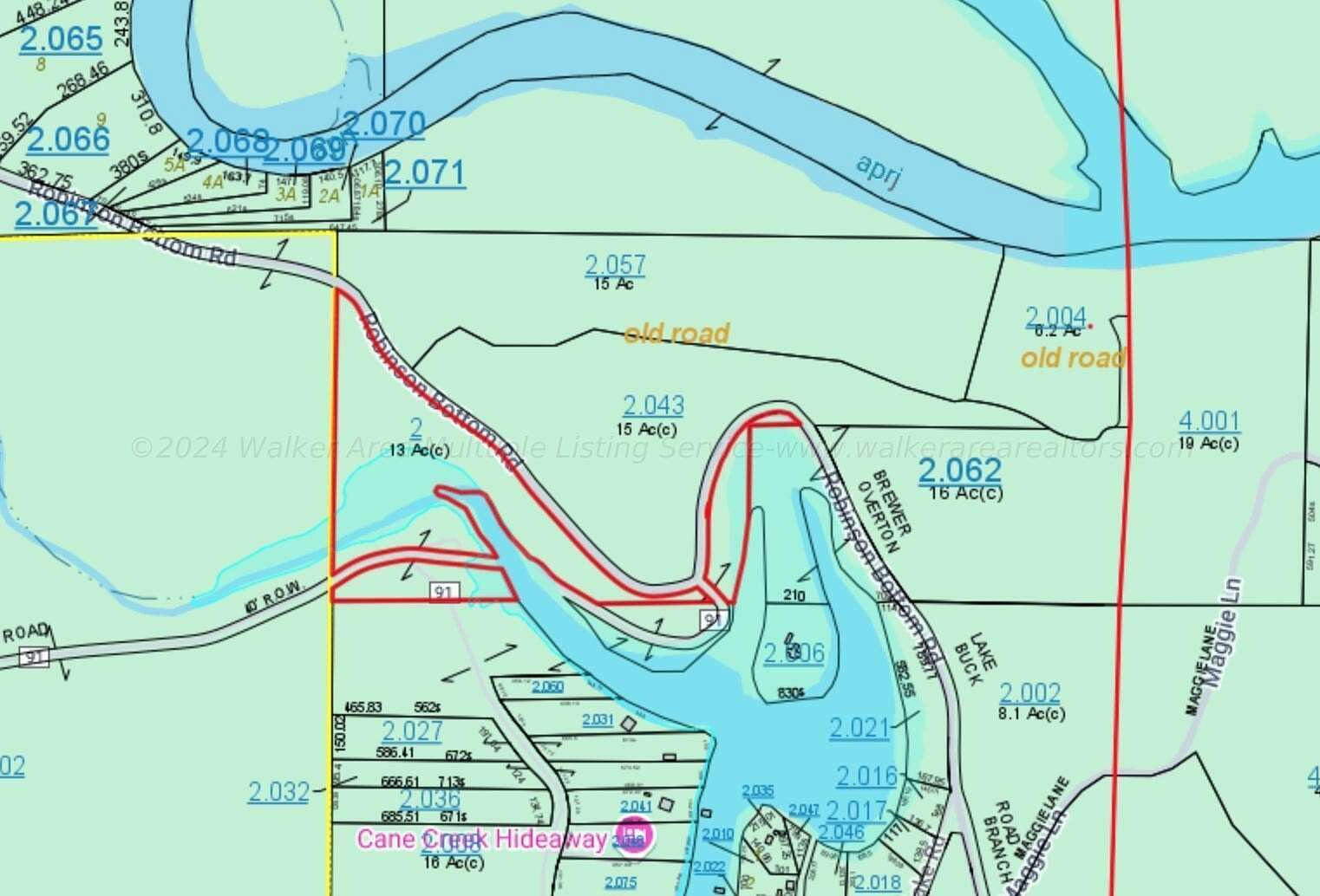 13.26 Acres of Land for Sale in Double Springs, Alabama