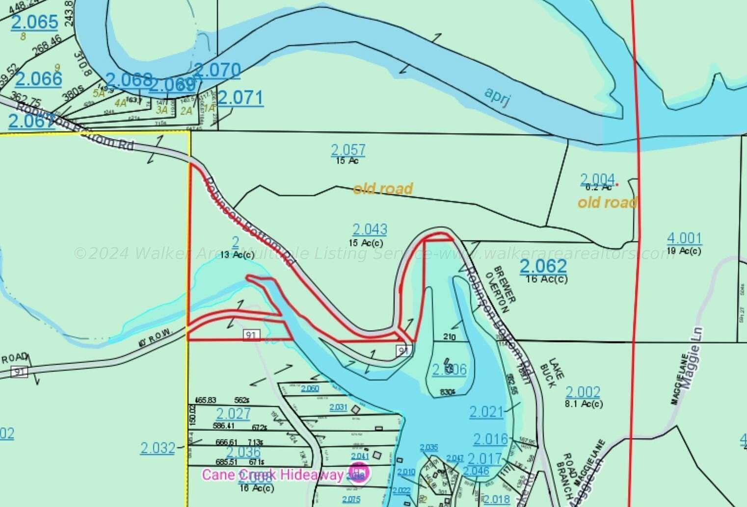 13.3 Acres of Land for Sale in Double Springs, Alabama