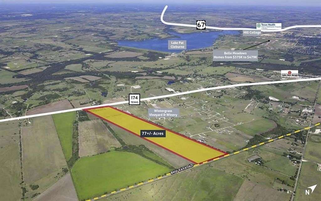 77 Acres of Land for Sale in Cleburne, Texas