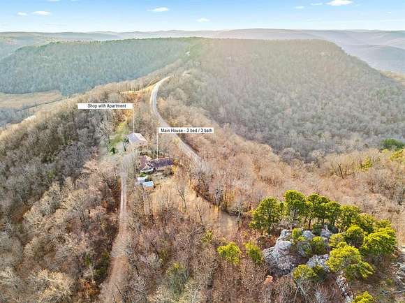 36 Acres of Land with Home for Sale in Mount Judea, Arkansas