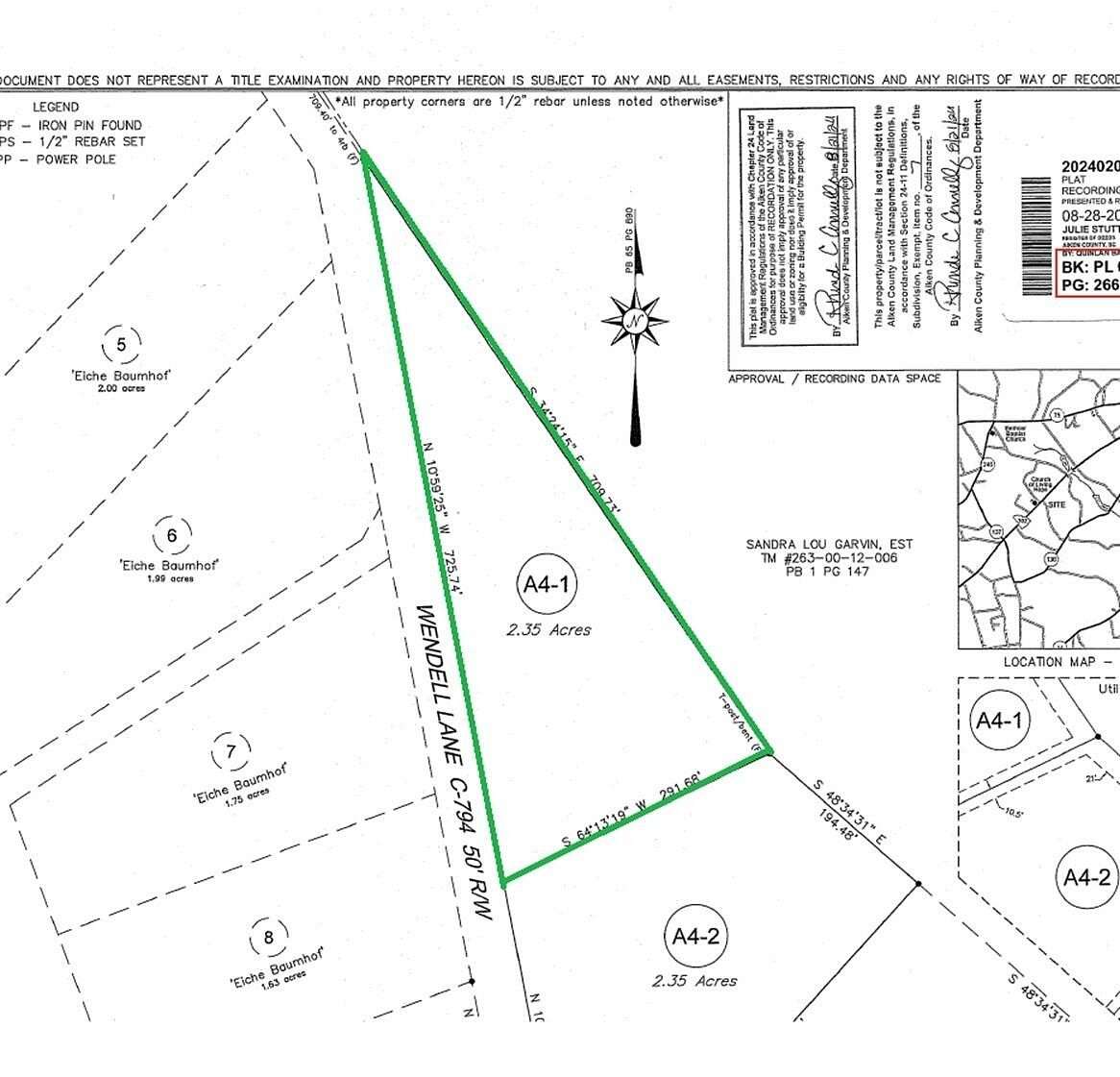 2.35 Acres of Land for Sale in Wagener, South Carolina