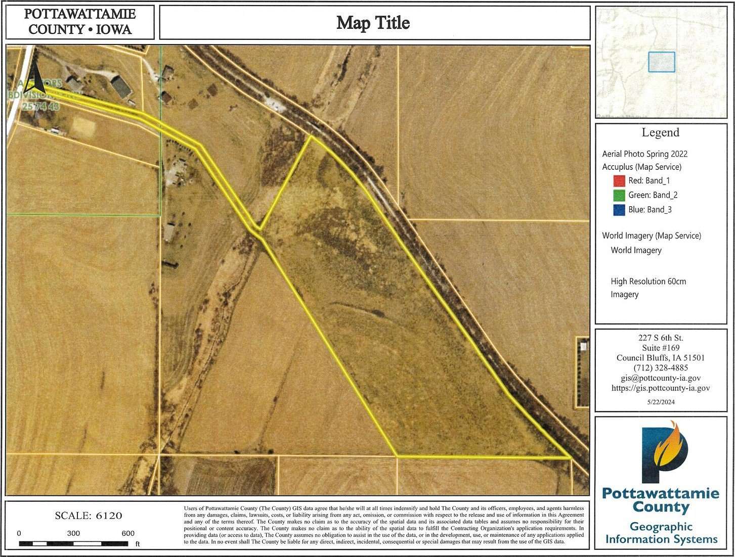 29.72 Acres of Recreational Land & Farm for Sale in Council Bluffs, Iowa