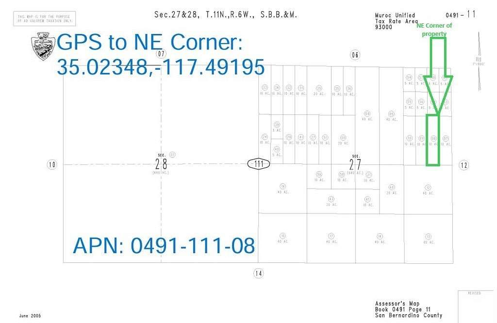 10 Acres of Recreational Land for Sale in Barstow, California