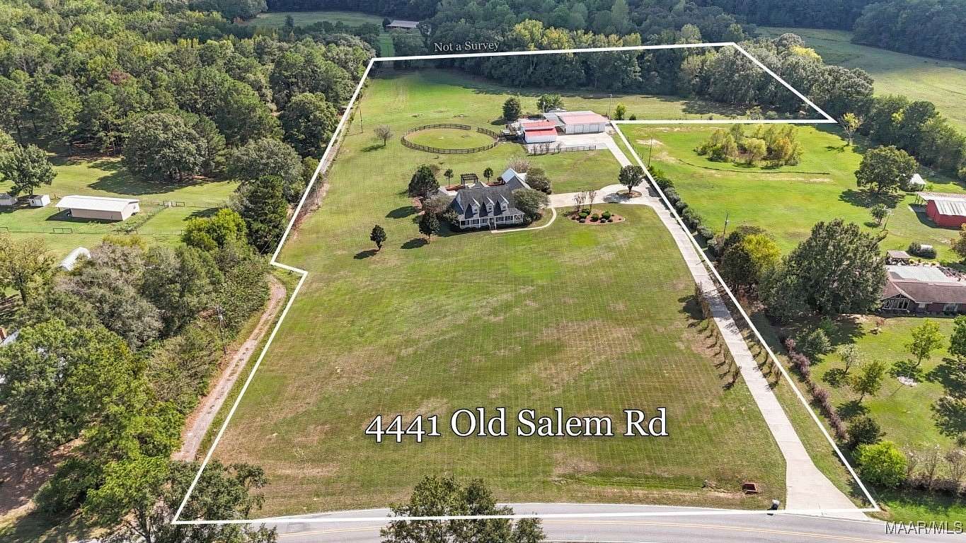 11.49 Acres of Land with Home for Sale in Wetumpka, Alabama