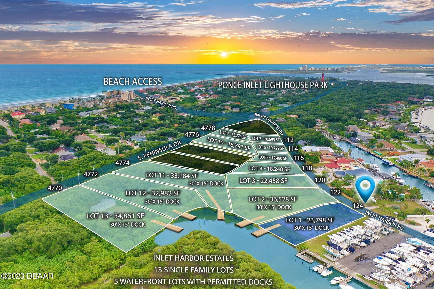 0.55 Acres of Residential Land for Sale in Ponce Inlet, Florida