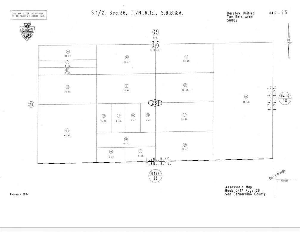 20 Acres of Land for Sale in Lucerne Valley, California