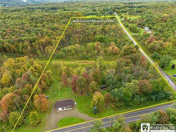 23 Acres of Recreational Land with Home for Sale in Ripley, New York