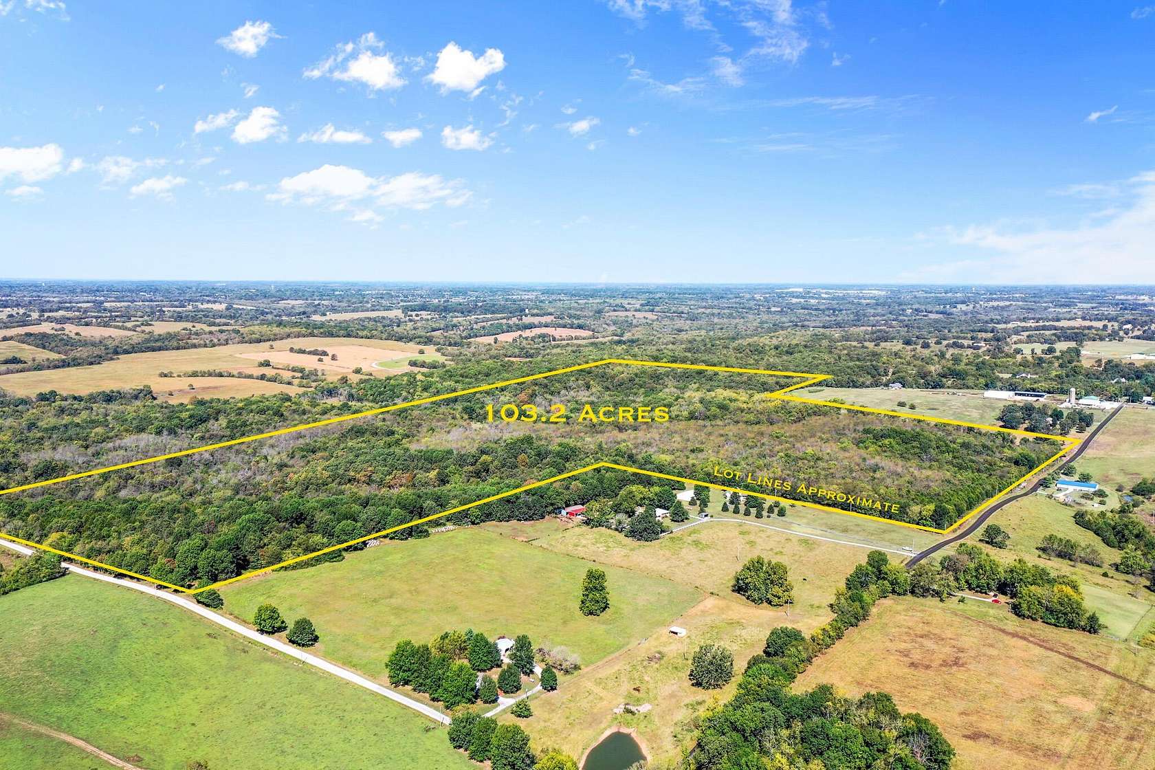 103 Acres of Recreational Land for Sale in Brookline, Missouri