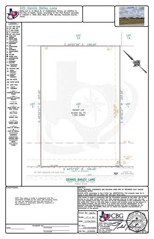 1 Acre of Residential Land for Sale in Heath, Texas