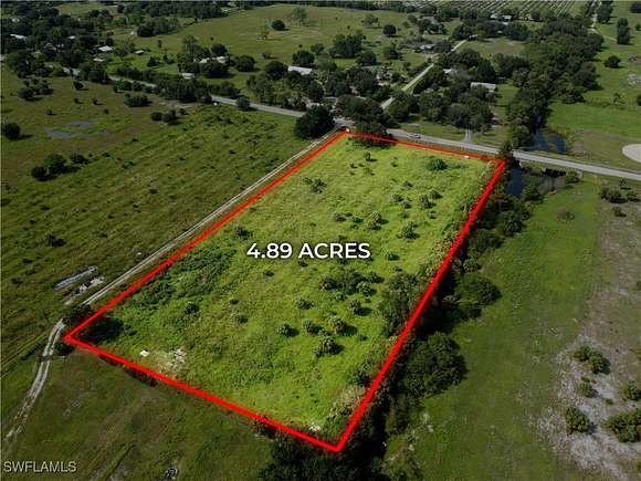 4.885 Acres of Land for Sale in Alva, Florida