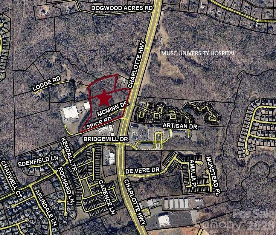 13 Acres of Mixed-Use Land for Sale in Lancaster, South Carolina