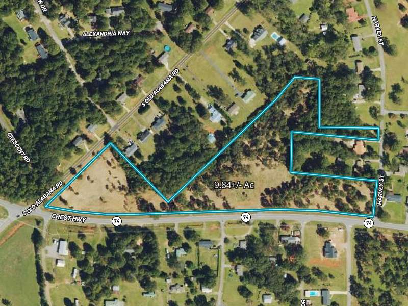 9.84 Acres of Land for Sale in Thomaston, Georgia