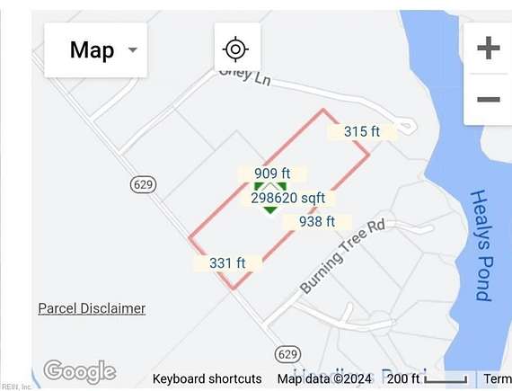 8.5 Acres of Land with Home for Sale in Hartfield, Virginia