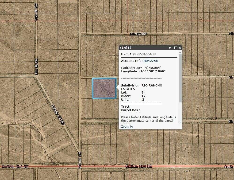 2 Acres of Land for Sale in Rio Rancho, New Mexico