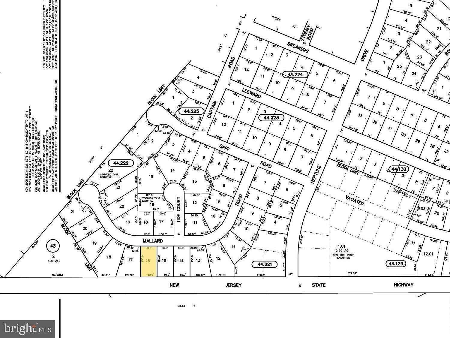 0.28 Acres of Land for Sale in Stafford Township, New Jersey