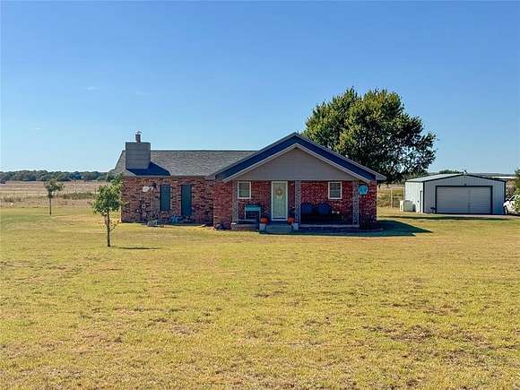 5 Acres of Residential Land with Home for Sale in Mangum, Oklahoma