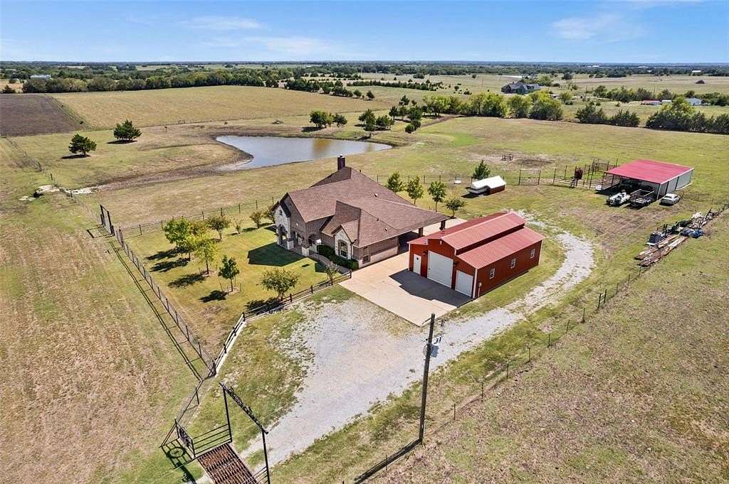 10 Acres of Land with Home for Sale in Leonard, Texas