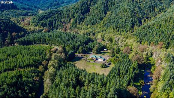 22.24 Acres of Agricultural Land with Home for Sale in Eddyville, Oregon