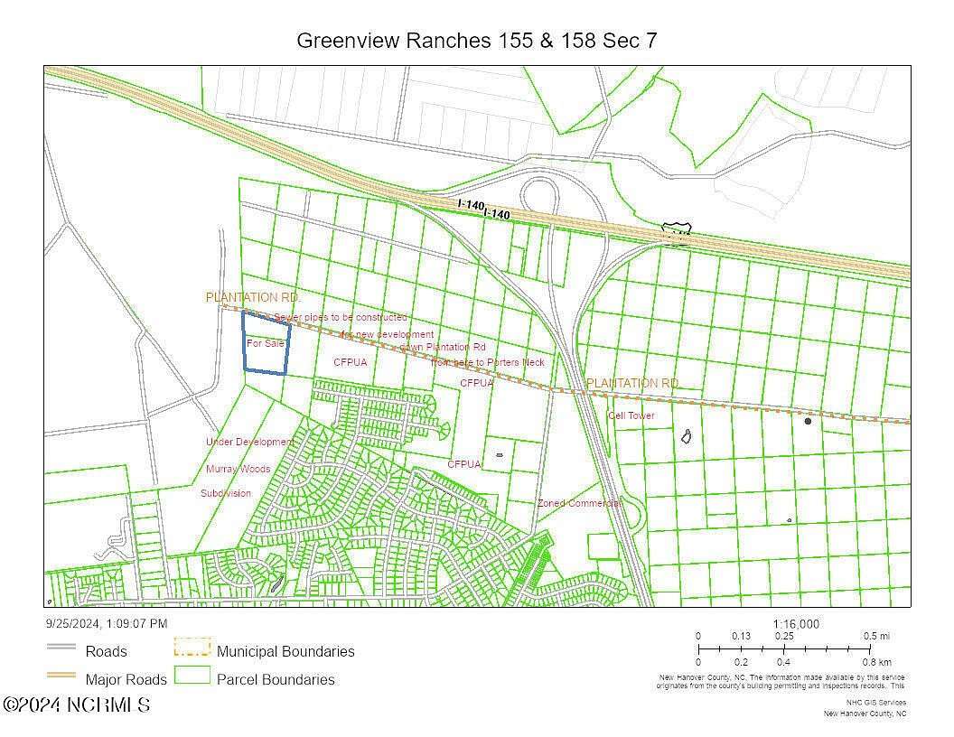 13.44 Acres of Land for Sale in Wilmington, North Carolina