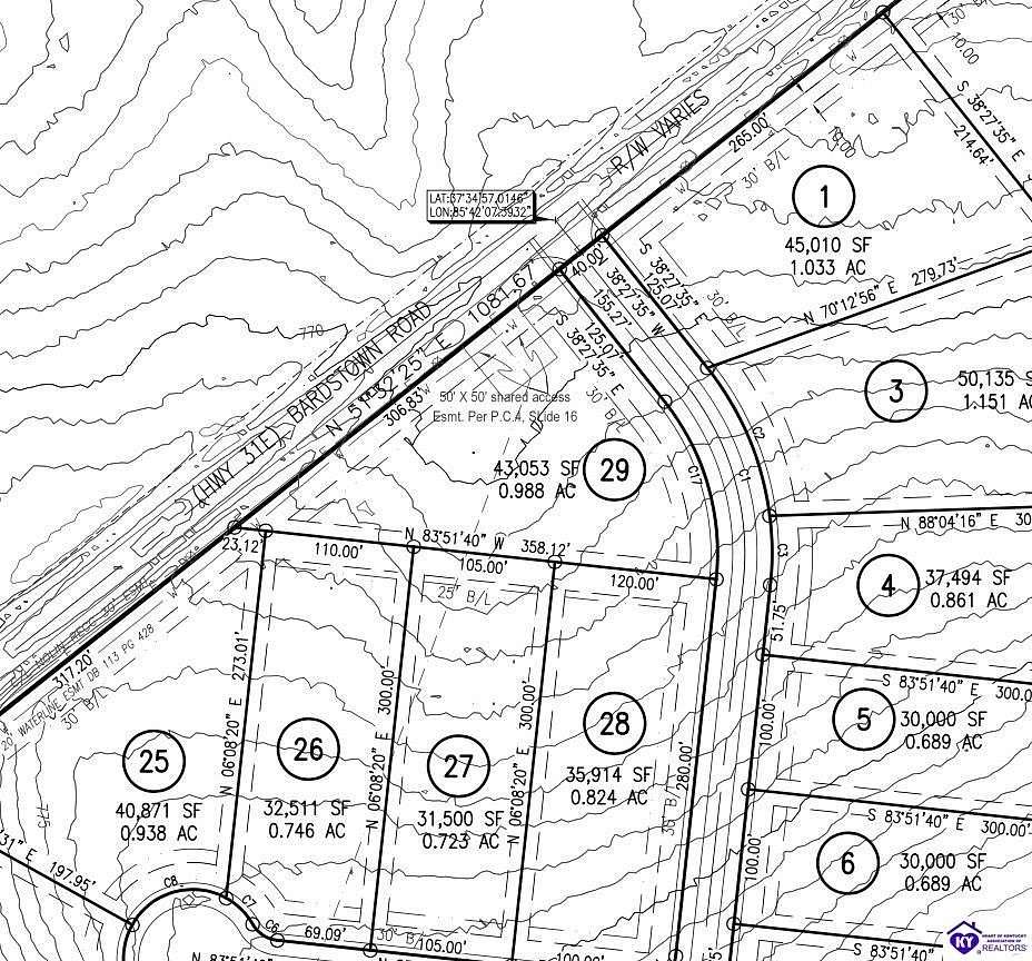 0.98 Acres of Residential Land for Sale in Hodgenville, Kentucky