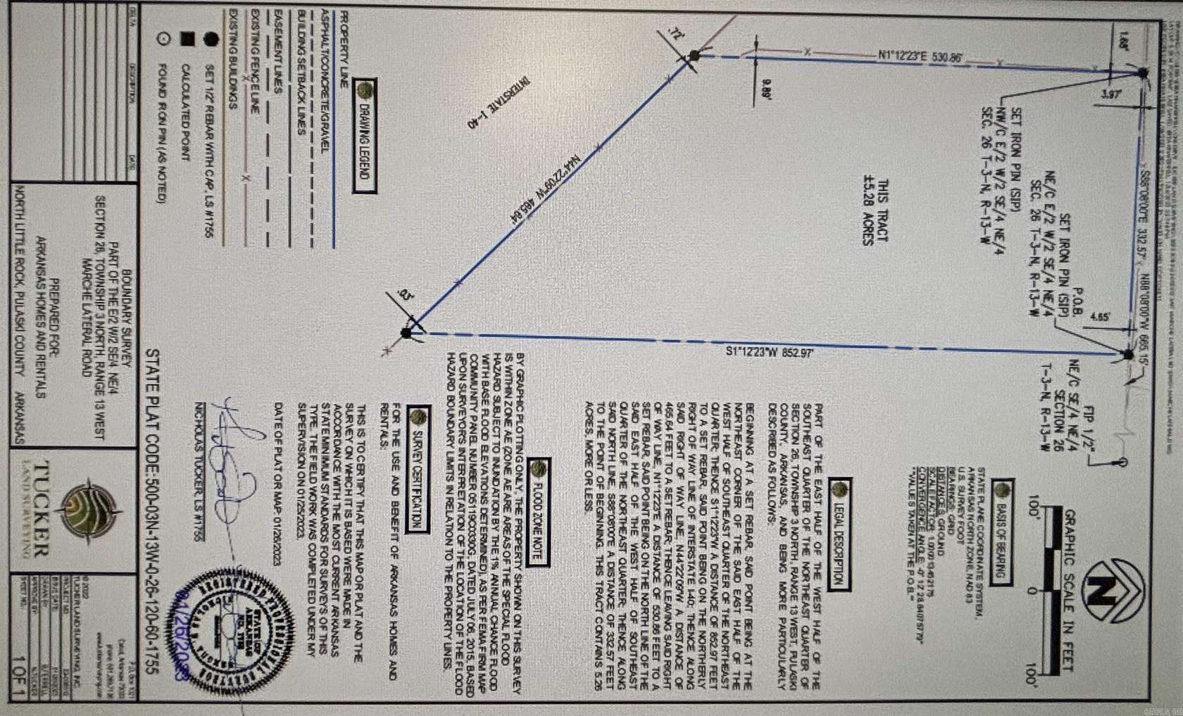 5.26 Acres of Land for Sale in North Little Rock, Arkansas