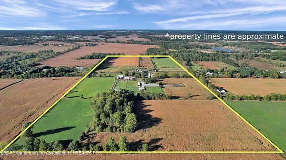 99.98 Acres of Land with Home for Auction in Mason, Michigan