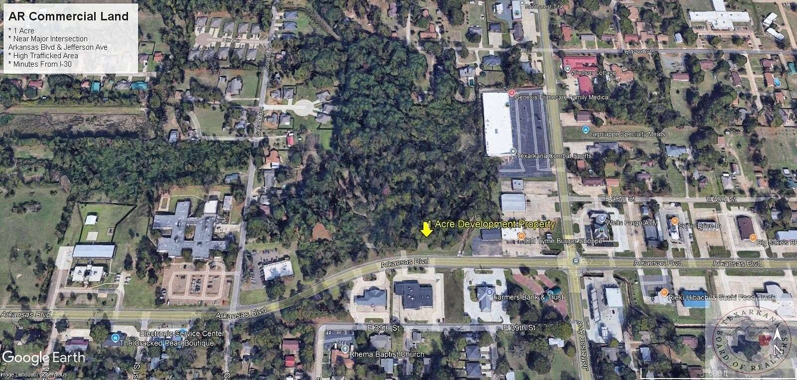 1 Acre of Commercial Land for Sale in Texarkana, Arkansas