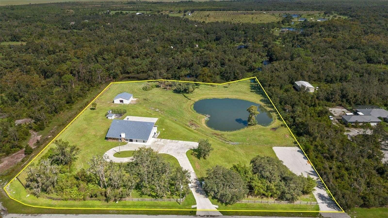 5.52 Acres of Land with Home for Sale in Punta Gorda, Florida