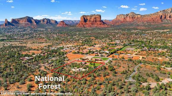 2.94 Acres of Residential Land with Home for Sale in Sedona, Arizona