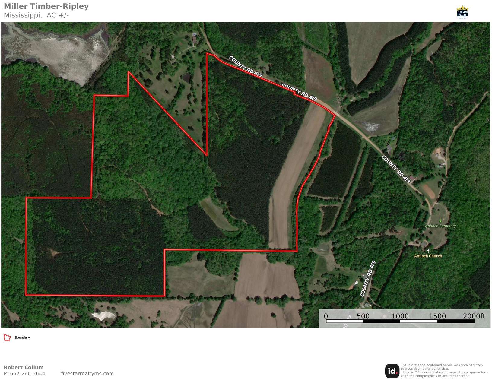 175 Acres of Land for Sale in Ripley, Mississippi