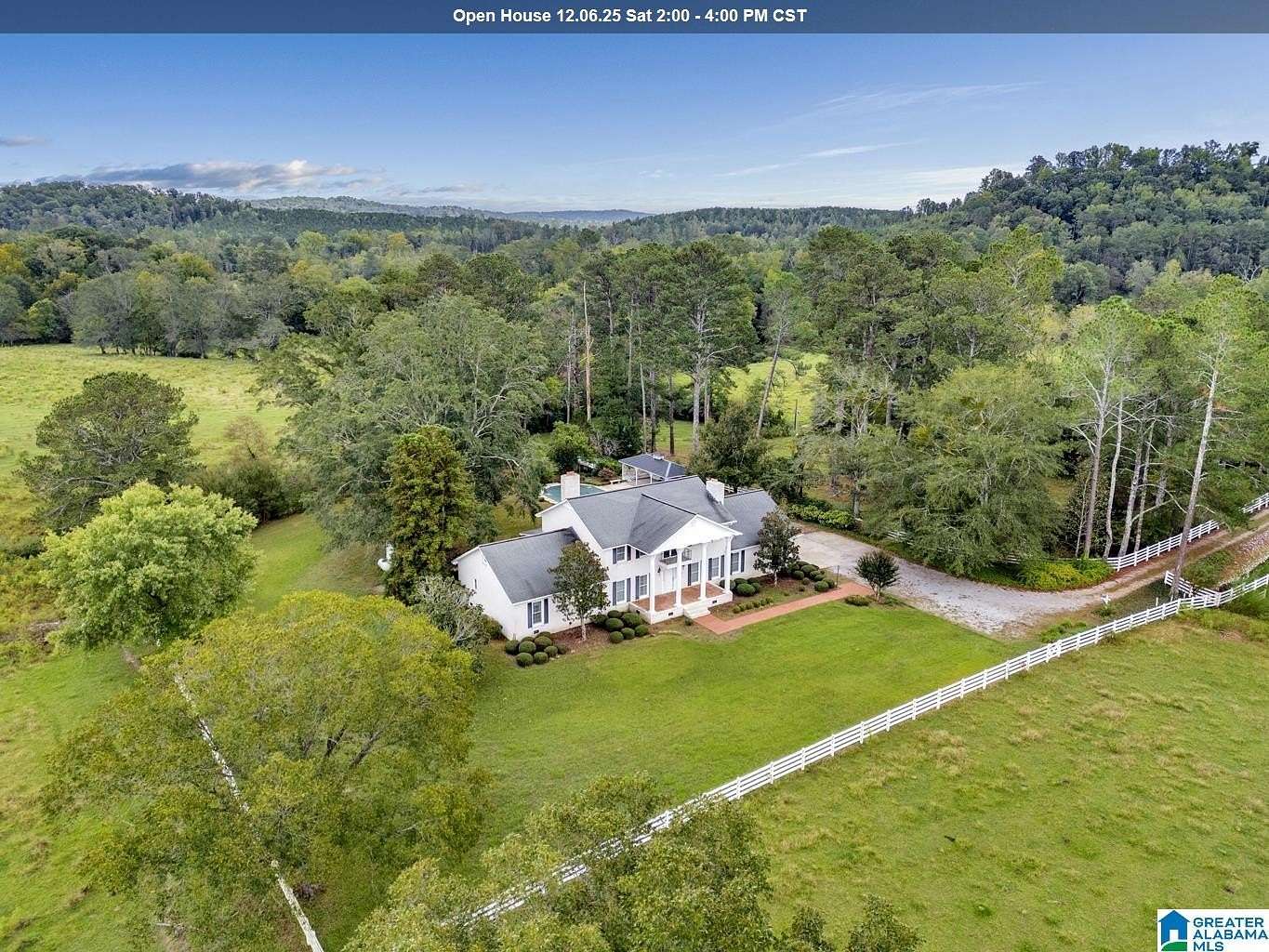 110 Acres of Agricultural Land with Home for Sale in Ohatchee, Alabama