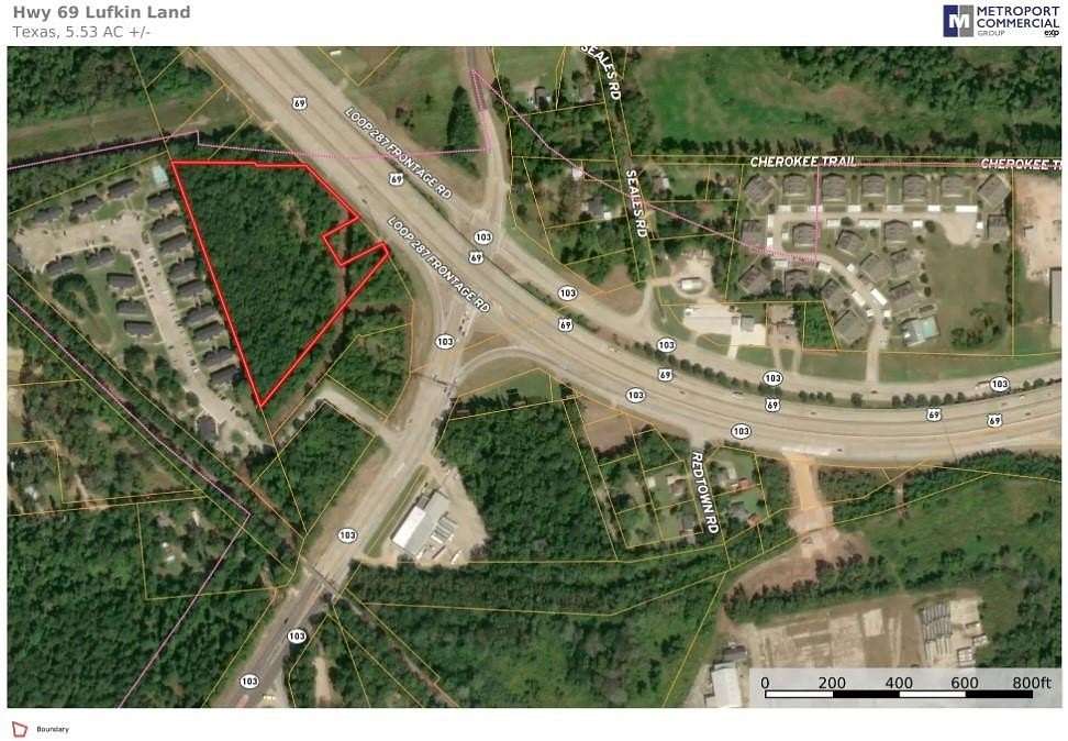 5.53 Acres of Commercial Land for Sale in Lufkin, Texas