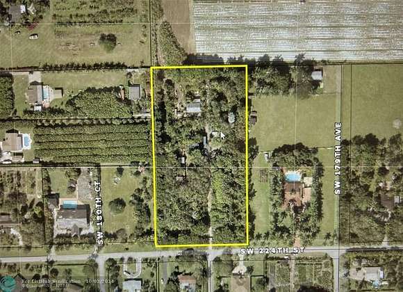 4.906 Acres of Residential Land with Home for Sale in Miami, Florida