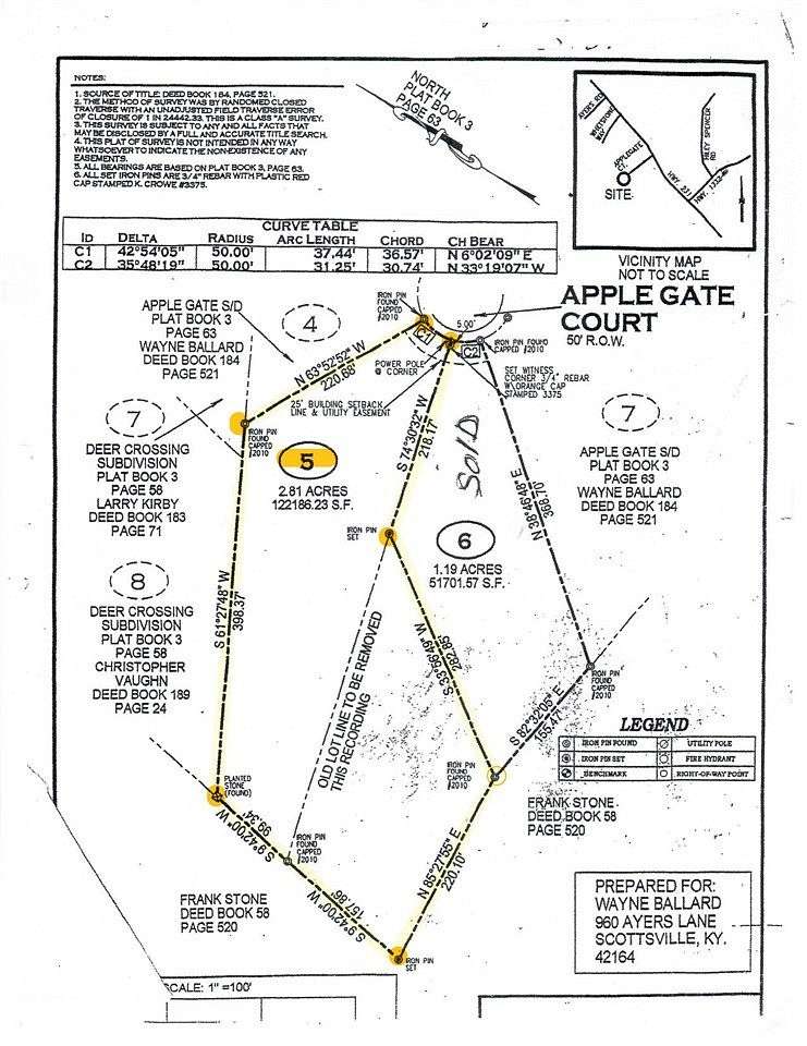 2.81 Acres of Land for Sale in Scottsville, Kentucky