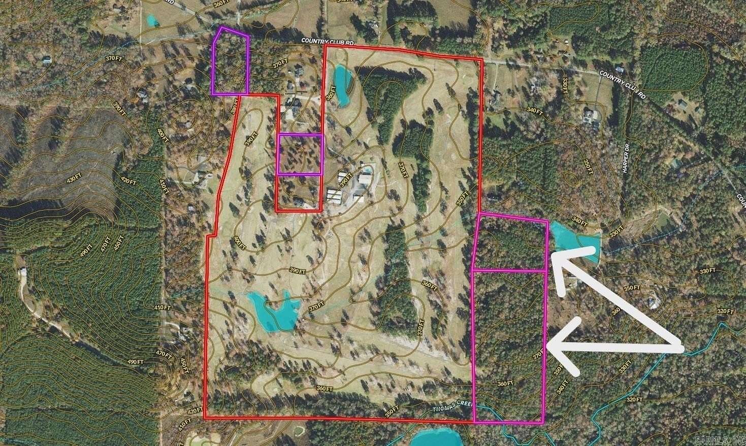 25.26 Acres of Land for Auction in Malvern, Arkansas