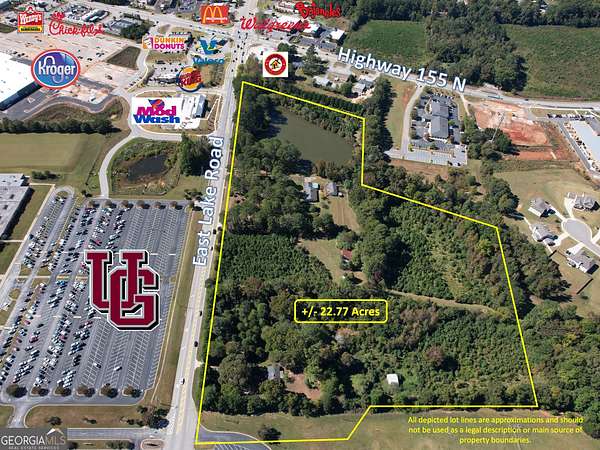 22.8 Acres of Mixed-Use Land for Sale in McDonough, Georgia