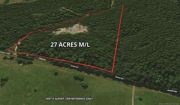 26.9 Acres of Recreational Land with Home for Sale in Watts, Oklahoma