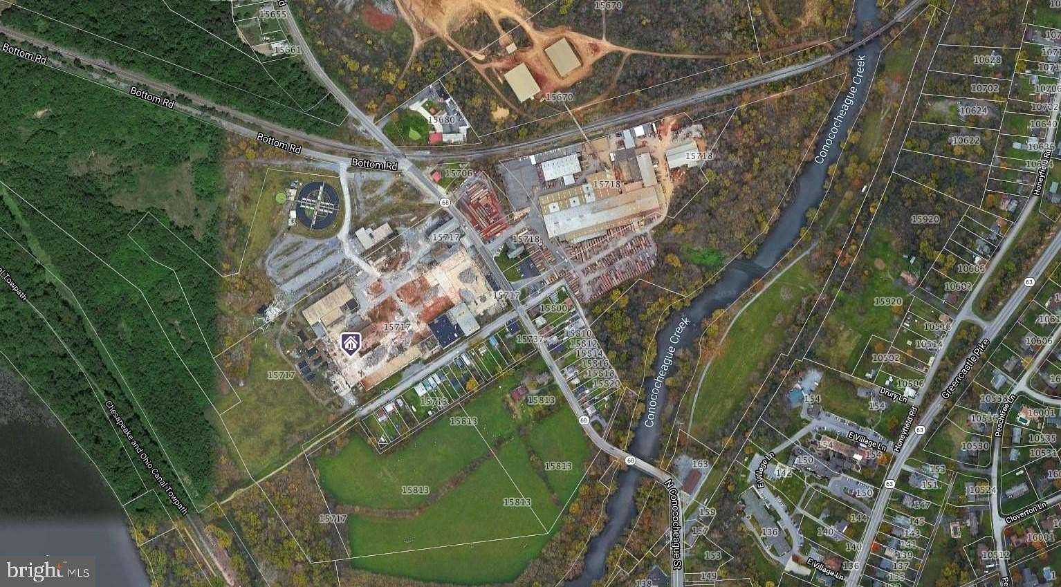 16.74 Acres of Commercial Land for Sale in Williamsport, Maryland