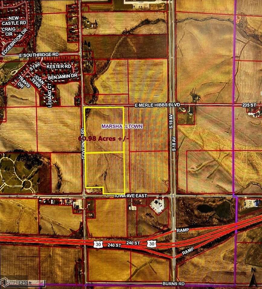 61 Acres of Land for Sale in Marshalltown, Iowa