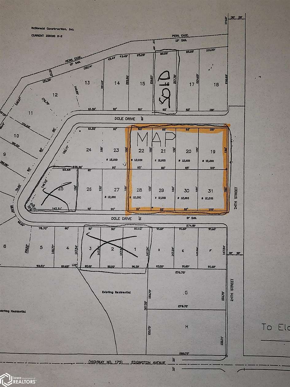 2.87 Acres of Residential Land for Sale in Eldora, Iowa