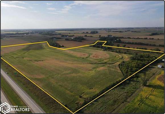 91.67 Acres of Recreational Land & Farm for Auction in Nora Springs, Iowa