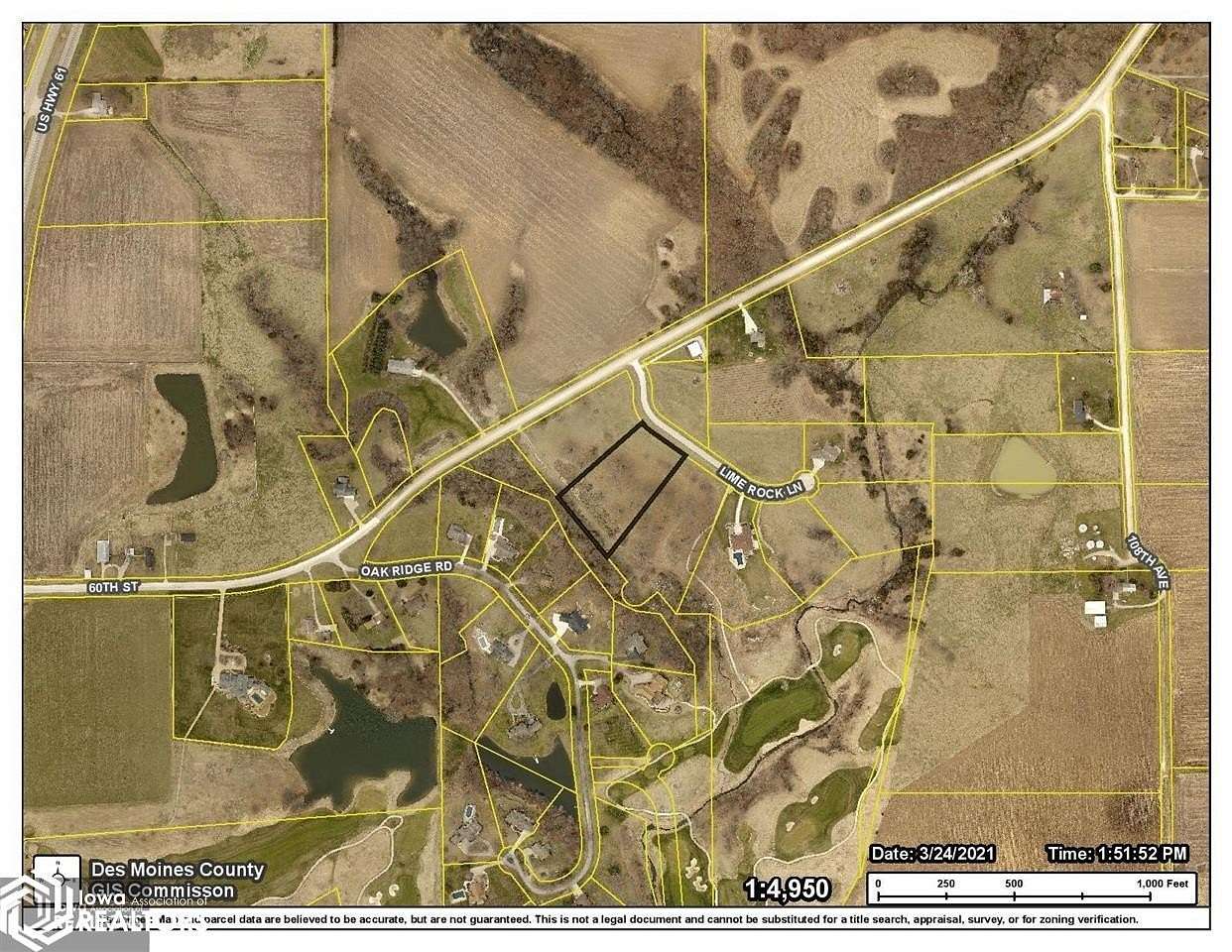 2.4 Acres of Residential Land for Sale in Burlington, Iowa
