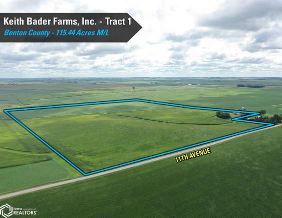 115.44 Acres of Agricultural Land for Auction in Dysart, Iowa