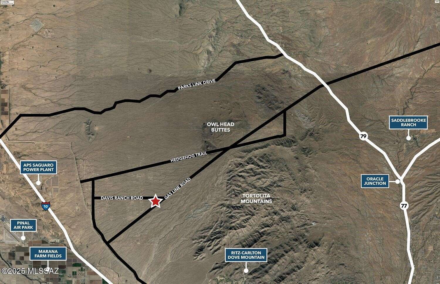 40 Acres of Recreational Land for Sale in Marana, Arizona