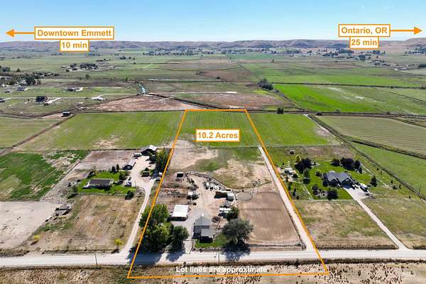 10.2 Acres of Land with Home for Sale in Emmett, Idaho