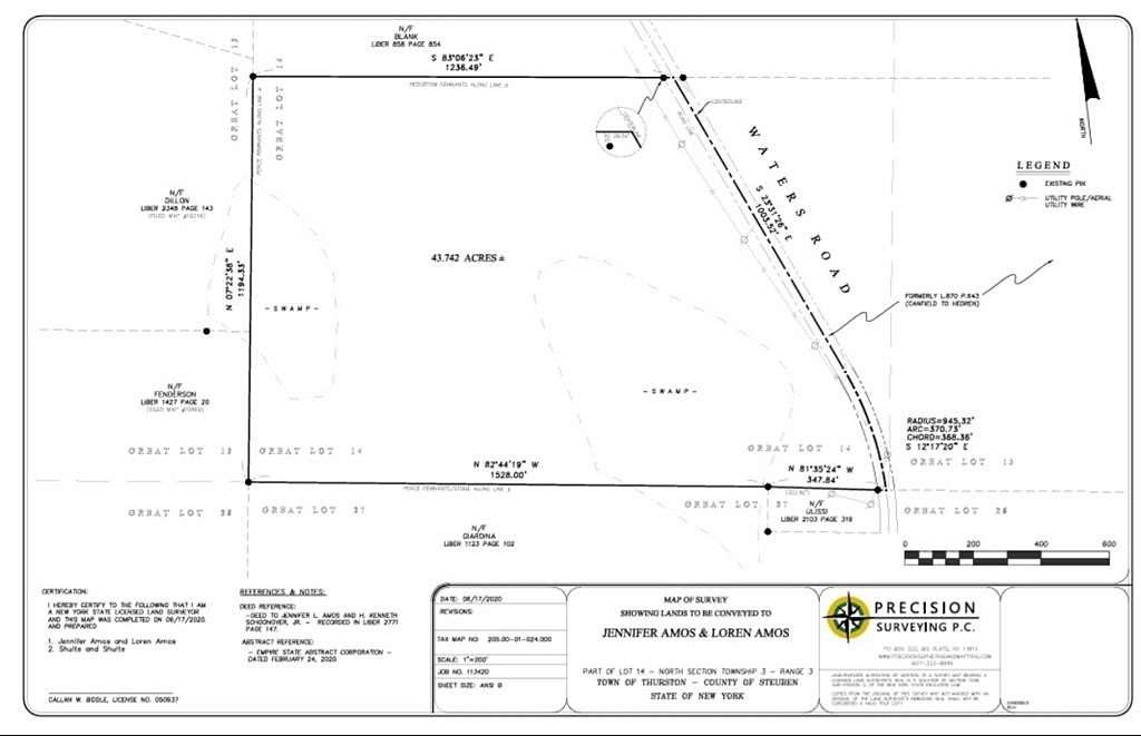 41.87 Acres of Land for Sale in Campbell, New York